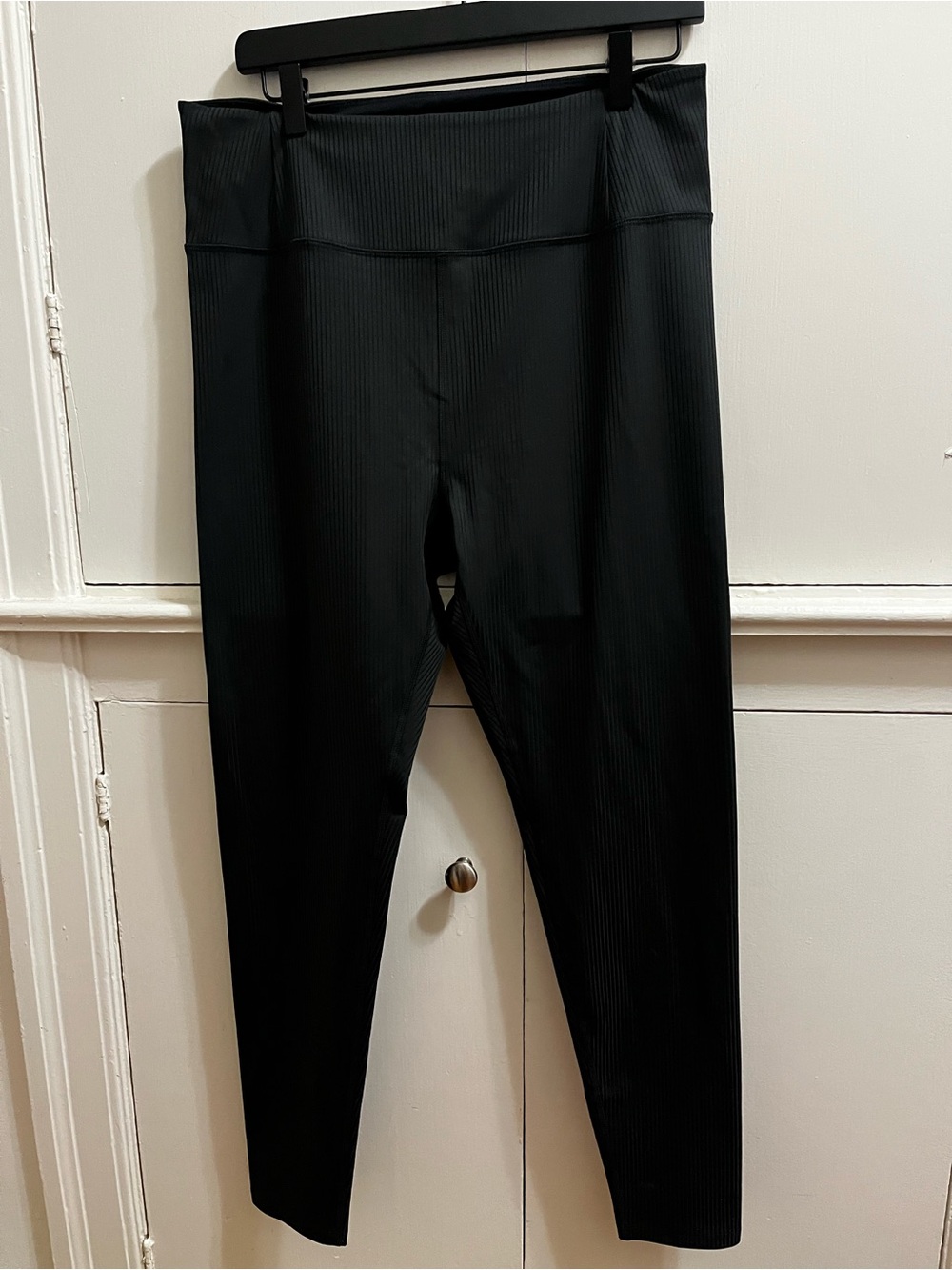 Girlfriend Collective Black RIB High-Rise Leggings